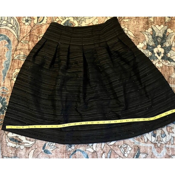 Talbots Skirt Size 0 Petite Black Textured MSRP $139 - Picture 3 of 5